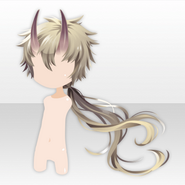 (Hairstyle) Mysterious Banquet Demon Horn Hair ver.A yellow