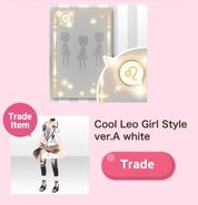 Get Leo Decor for (Tops) Cool Leo Girl Style ver.A white