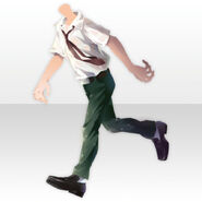 (Tops) Light and Drops Boy School Uniform Style ver.A green