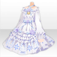 (Tops) Little Girl Wolf Off Shoulder Dress ver.A white