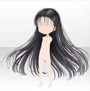 (Hairstyle) Lady Lilith Elegant Long Hair ver.B black