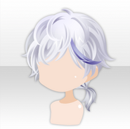 (Hairstyle) Gärtner in der Nacht Asymmetry Short Hair ver.A white