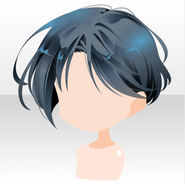 (Hairstyle) Sea Breeze Mesh Short Hair ver.A black