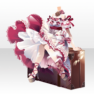 (Tops) Sea Breeze Flared Classic Dress ver.A red