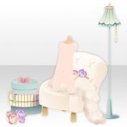 (Shoes) Maquillage Rose Sofa ver.A white