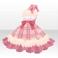 (Tops) Cute Fur Dress ver.A pink