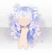 (Hairstyle) Collier de perles Ribbon Vertical Roll Hair ver.A white