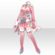 (Tops) Symphony Military Mini Skirt Style ver.A pink