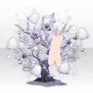 (Back Accesories) Ghost Christmas Branch Tree ver.A white