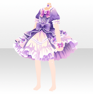 (Tops) Aurora Castle Princess Frill Dress ver.A purple