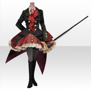 (Tops) Gentleman's Invitation Swallow Tailed Coat Style ver.A red