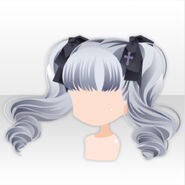 (Hairstyle) Primula Curly Twin Tails ver.A blue