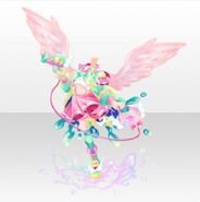 (Tops) Colorful Splash Angel Wing and Watergun Style ver.A pink