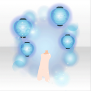 (Body Accessories) Ghostly Night Shrine's Lanterns ver.A blue