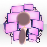 (Head Accessories) Cyberbrain Digital Display ver.A pink