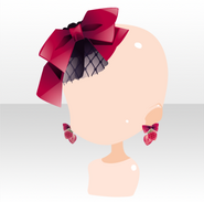 (Head Accessories) Red Chanpaign Dressy Ribbon ver.A red