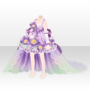 (Tops) Flower Garden Anemone Mini Dress ver.A purple