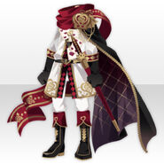 (Tops) Heart Knight Cloak Style ver.A red