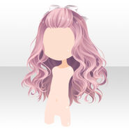 (Hairstyle) Fancy Magic Pompadour Hair ver.A pink