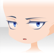 (Face) Bodyguard Lazy Blank Look Face ver.A blue