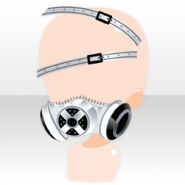 (Head Accessories) Toxic Gas Mask ver.A white
