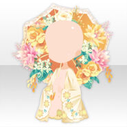 (Body Accessories) Flower Garden Flower Parasol and Stole ver.A yellow (20 Plays)