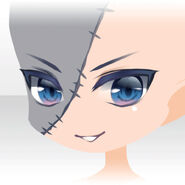 (Face) Creepy Frankenstein Cool Smile Face ver.A blue