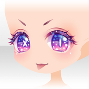 (Face) Fancy Dolls Mischief Tongue Out Smile Face ver.A purple