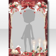 Frame) Berry Merry Christmas Ribbon Frame ver.A red (60 Plays)