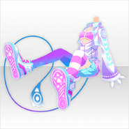 (Tops) Hologram Mutant Cat Body Suit ver.A pink