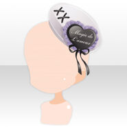 (Head Accessories) Fancy Magic Lace Up Beret ver.A gray