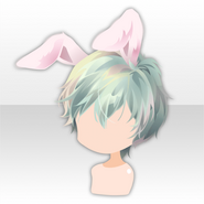 (Hairstyle) Hopping☆Rough Short Hair - rabbit ear ver.A green