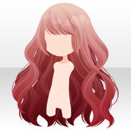 (Hairstyle) Latte Art Long Wavy Hair ver.A red