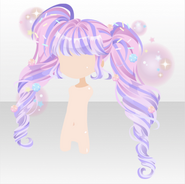 (Hairstyle) Sweets Circus Clown Bunches Hair ver.A purple