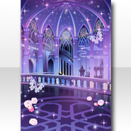 (Wallpaper/Profile) Aurora Castle Balcony Wallpaper ver.A purple