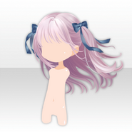 (Hairstyle) Funeral Butterfly Side Up Ribbon Bunches Hair ver.A pink