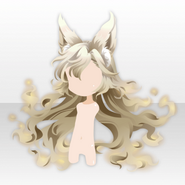 (Hairstyle) Mysterious Banquet Fox Long Hair ver.A yellow