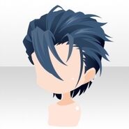 (Hairstyle) Undercore Sweptback Hair ver.A blue (25 Rings)