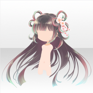 (Hairstyle) God of Flame Flower Tied Up Long Hair ver.A green