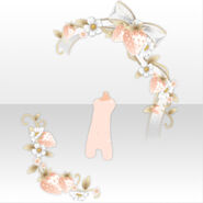 (Back Accessories) Melty Pretty Strawberry Decoration ver.A white