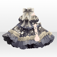 (Tops) Sugarly Dream Ribbon Dress ver.A black