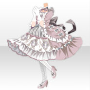 (Tops) Kitty Bows on Frilled Dress ver.A pink