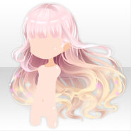 (Hairstyle) Frozen Shiny Wave Hair ver.A pink