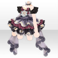 (Tops) Daisy Lace Mini Dress ver.A black