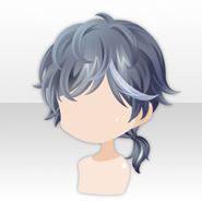 (Hairstyle) Gärtner in der Nacht Asymmetry Short Hair ver.A blue