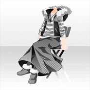 (Tops) COMIC PANEL Chair Style ver.A gray (60 Limited Gacha Rings)