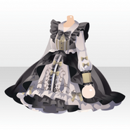 (Tops) Gothic Tea Party Gothic Ribbon Dress ver.A black