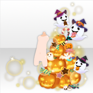 (Avatar Decor) Pumpkin Tree and Hungry Ghosts ver.A orange