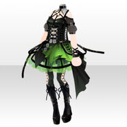 (Tops) Code Name SNAKE Cage Dress ver.A green