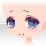 (Face) Profuse Blooming Girl's Troubled Smile Face ver.A blue